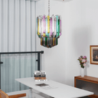 Prismatic Murano Colorful Chandelier