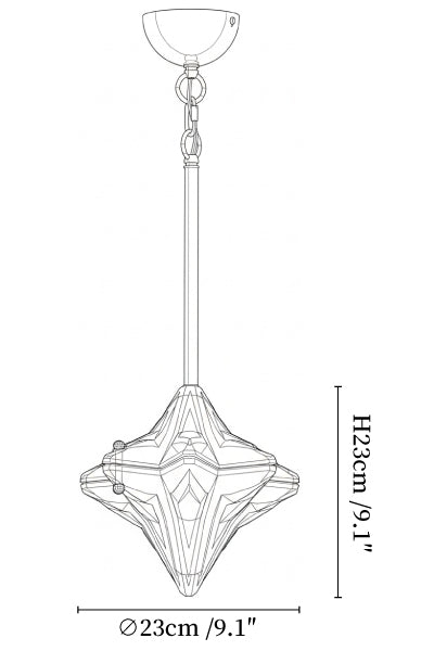 Prismatic Star Pendant Lamp