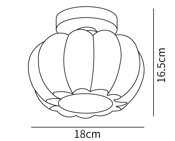 Pumpkin Ceiling Light