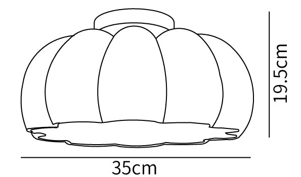 Pumpkin Ceiling Light