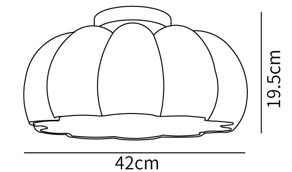 Pumpkin Ceiling Light
