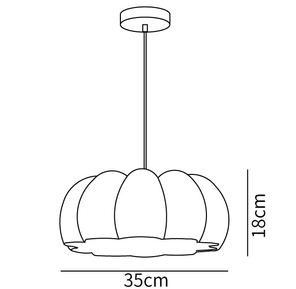 Pumpkin Pendant Light