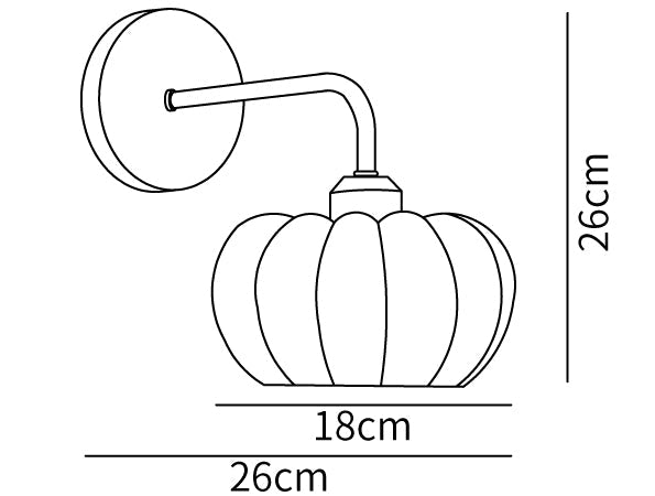 Pumpkin Wall Light