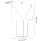 Quadrella Paper Shade Table Lamp