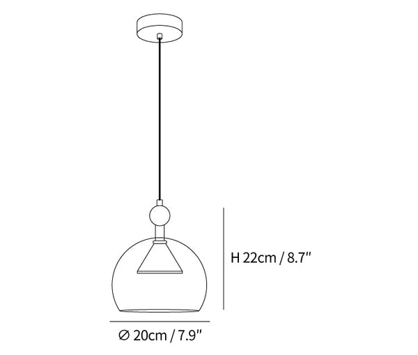 Quartet of Light Glass Pendant Series