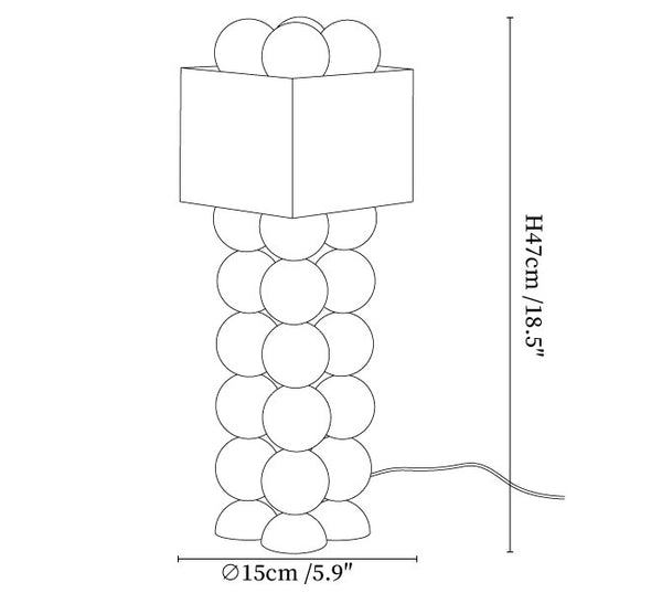 Quava Jade Table Lamp