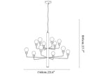 Raggiera Tiered Alabaster Globe Chandelier