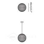 Silver Spark Ball Pendant Light