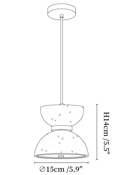 Vireo Travertine Pendant Light