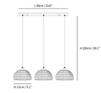 Rattan Arch Pendant Lamp