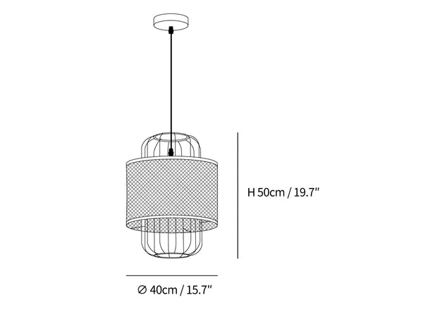Rattan Aru Pendant Lamp