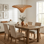 Rattan Coolie Hat Pendant Lamp