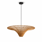 Rattan Coolie Hat Pendant Lamp
