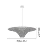 Rattan Coolie Hat Pendant Lamp