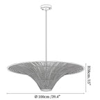 Rattan Coolie Hat Pendant Lamp
