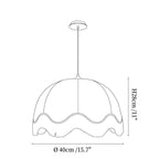 Rattan Dome Fringe Pendant Lamp