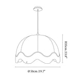 Rattan Dome Fringe Pendant Lamp