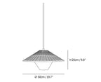 Rattan Hat Pendant Light