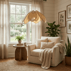 Rattan Lotus Pendant Lamp
