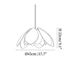 Rattan Lotus Pendant Lamp