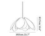 Rattan Lotus Pendant Lamp