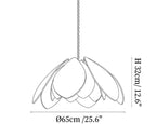 Rattan Lotus Pendant Lamp