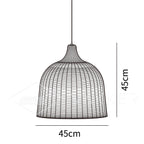 Rattan Bell Pendant Light