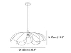 Rattan Petal Pendant Lamp