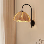 Rattan Petal Wall Lamp