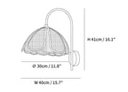 Rattan Petal Wall Lamp