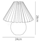 Rattan Pleated Table lamp