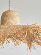 Rattan Straw Hat Pendant Light