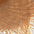 Rattan Straw Hat Pendant Light