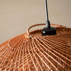 Rattan Wave Pendant Light