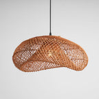 Rattan Wave Pendant Light
