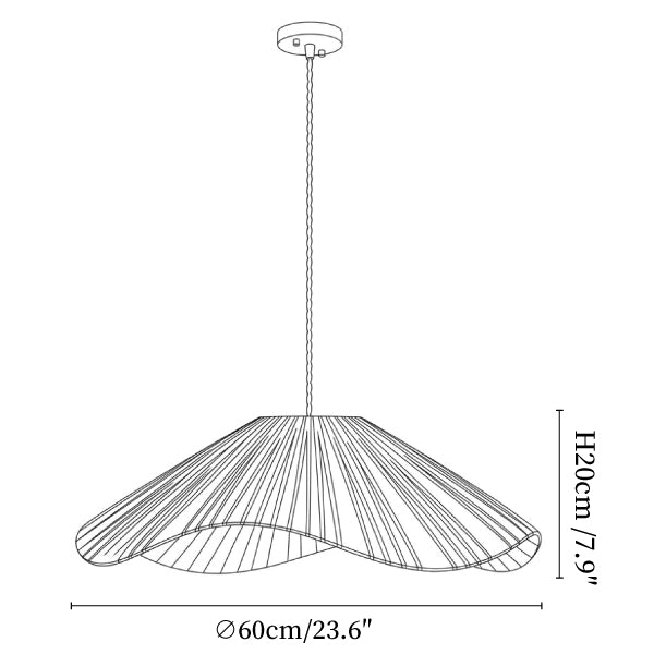 Ravelle Woven Raffia Pendant Light