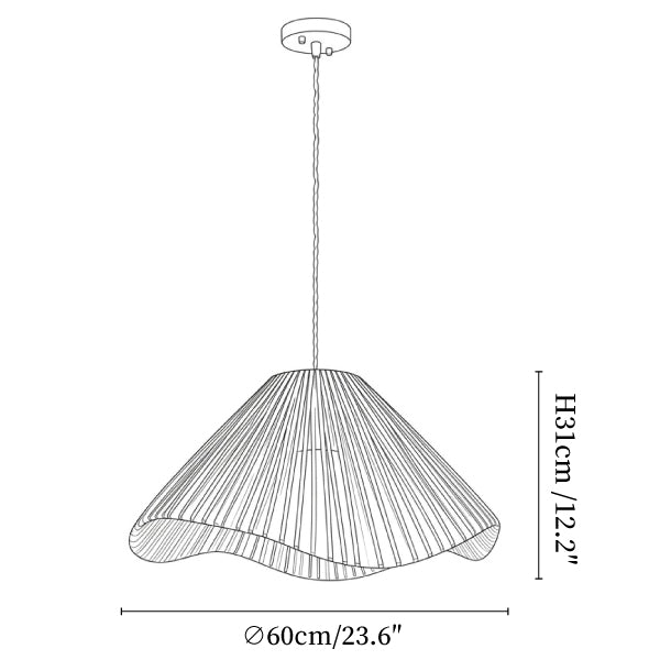 Ravelle Woven Raffia Pendant Light