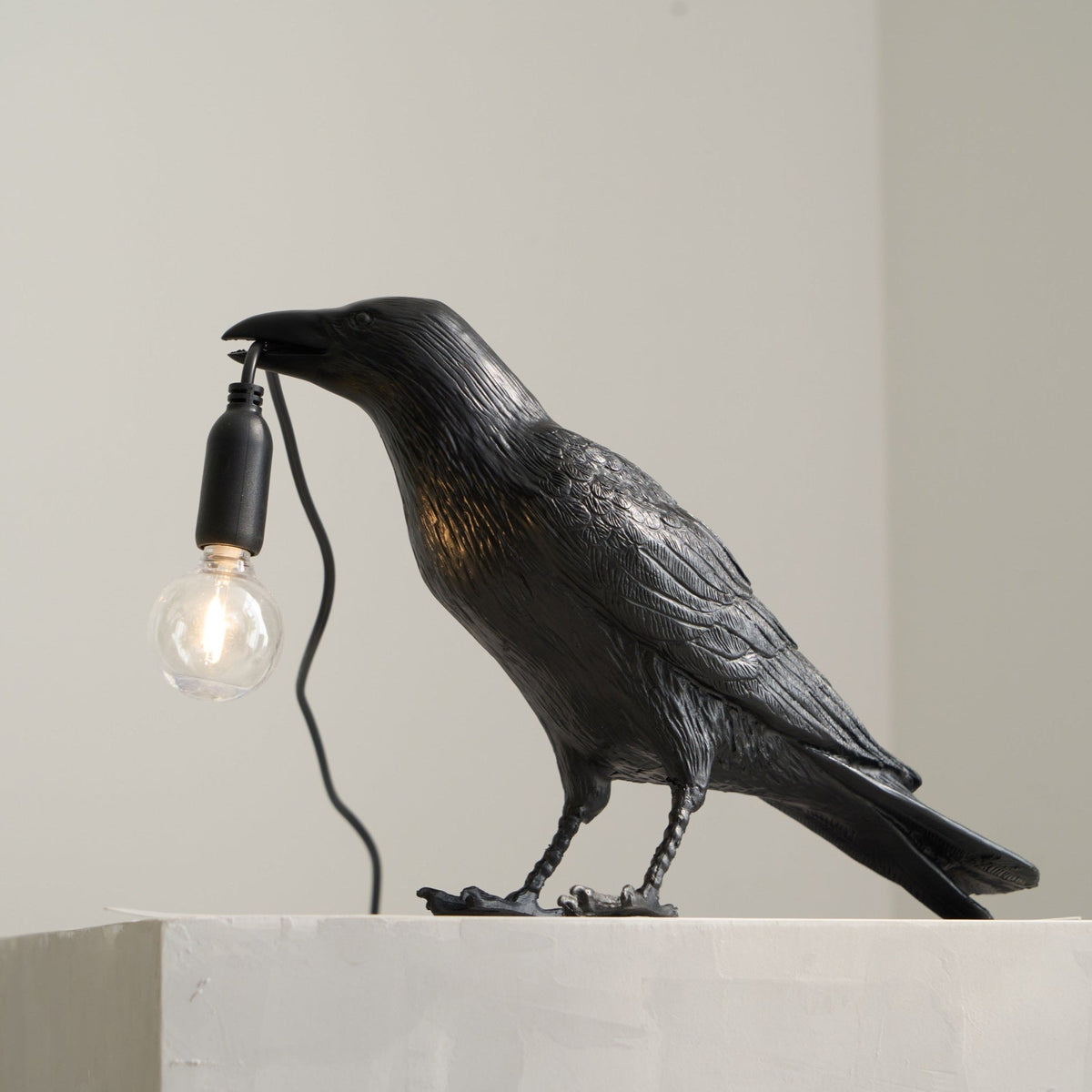 Raven Resin Table Lamp
