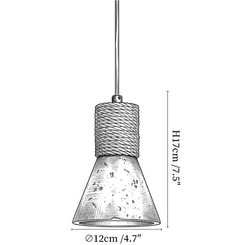Ravena Rope Cone Pendant Lamp