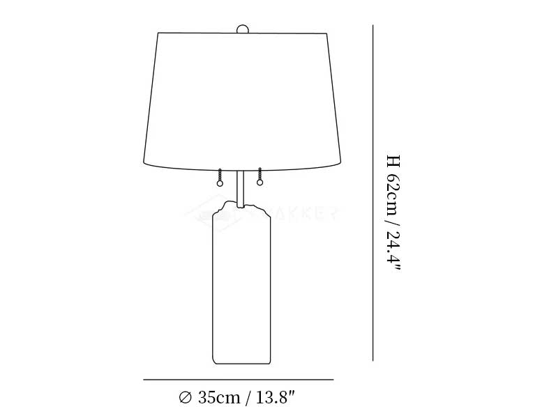 Raw Alabaster Table Lamp