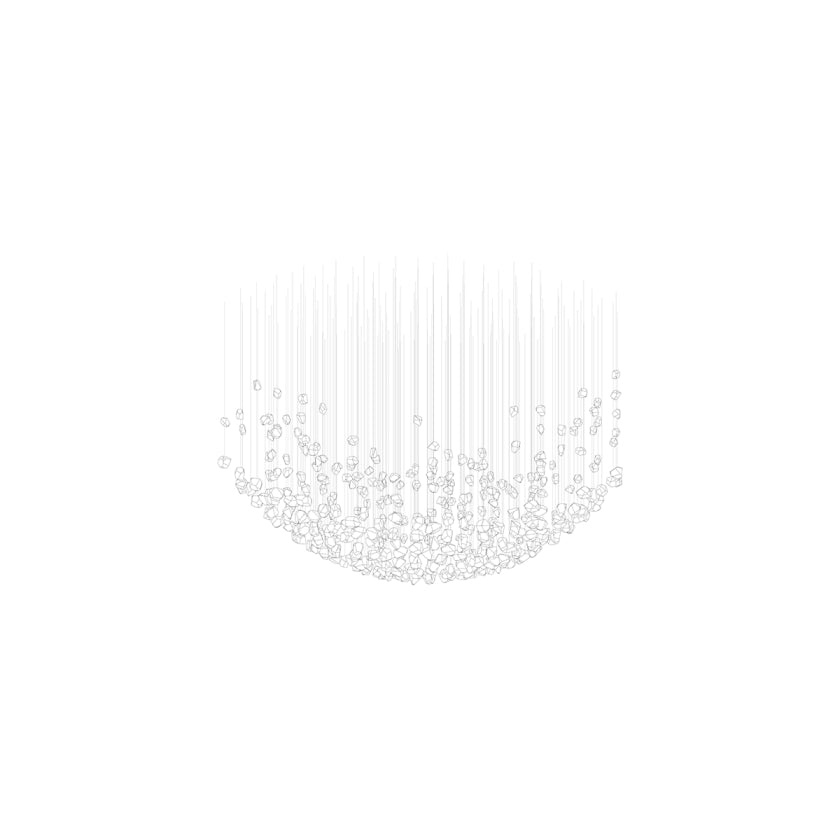 Raw Crystal Customize Chandelier