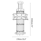 Rayonne Art Deco Pendant Chandelier