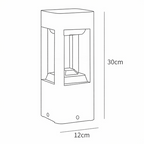 Rectangular Column Garden Outdoor Light