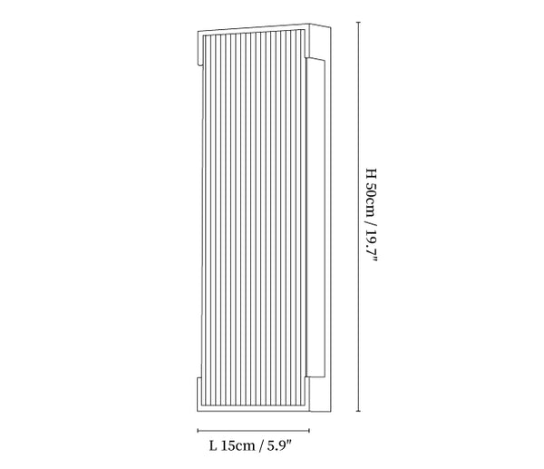 Rectangular Outdoor Wall Light