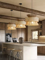 Reed Woven Rattan Pendant Light