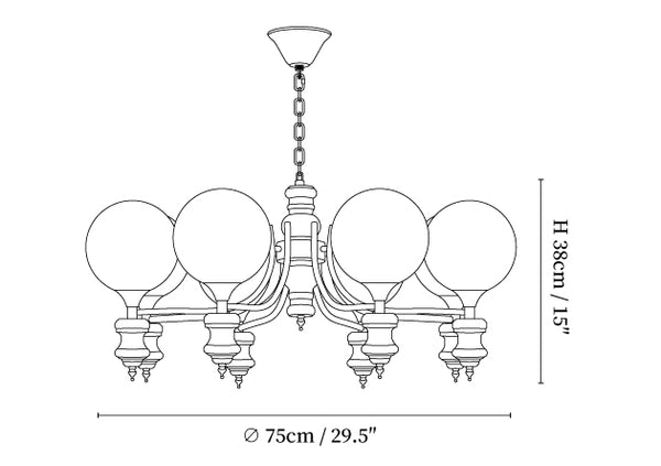 Regal Orb Chandelier