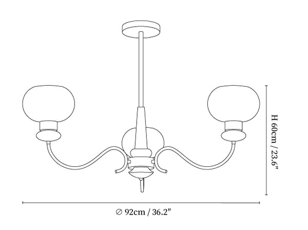 Regency Globe Chandelier