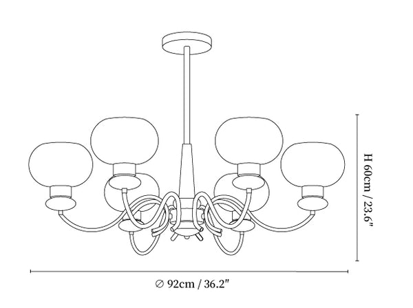 Regency Globe Chandelier
