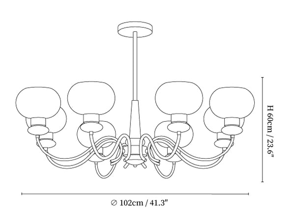 Regency Globe Chandelier