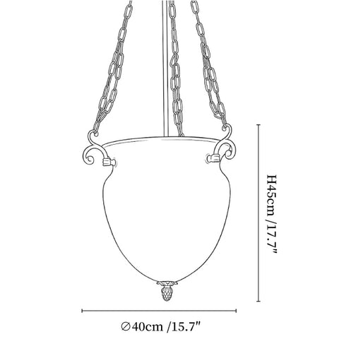 Regents Chain Lantern Chandelier